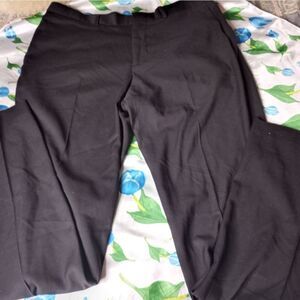 Perry Ellis 34×34 Slim Fit Black Full Length Zipper Pockets Men's Dress Pants